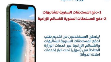 وزارة المالية تطلق خدمة سداد المستحقات المالية للشاليهات وقطع الأراضي والقسائم الزراعية عبر تطبيق "سهل"
