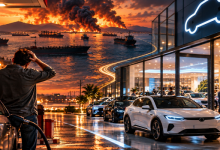 صدمة هرمز التي وصلت إلى معارض السيارات