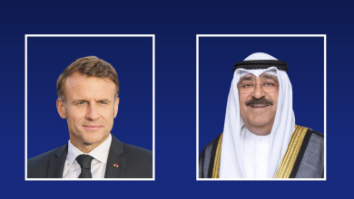 سمو أمير البلاد وماكرون يبحثان تعزيز الشراكة الكويتية الفرنسية